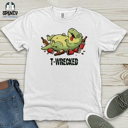 T Wrecked Heavy Cotton Comfort Colors Tee Gift For Animal Lover