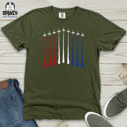 USA Air Fire Heavy Cotton Comfort Colors Tee Gift For Animal Lover