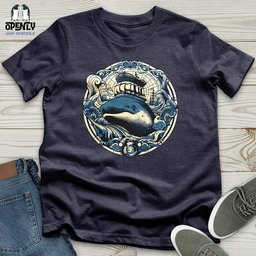 Whale Nautical Voyage Unisex T Shirt Gift For Animal Lover