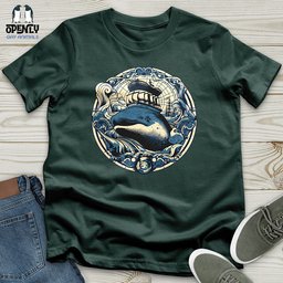 Whale Nautical Voyage Unisex T Shirt Gift For Animal Lover