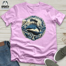 Whale Nautical Voyage Unisex T Shirt Gift For Animal Lover