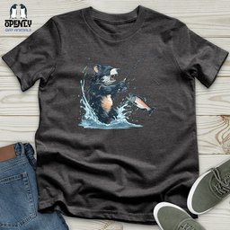 Tasmanian Devil Fishing Unisex T Shirt Gift For Animal Lover