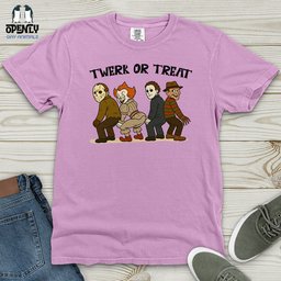 Twerk Or Treat Heavy Cotton Comfort Colors Tee Gift For Animal Lover