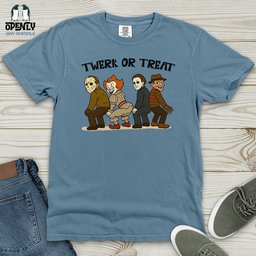 Twerk Or Treat Heavy Cotton Comfort Colors Tee Gift For Animal Lover