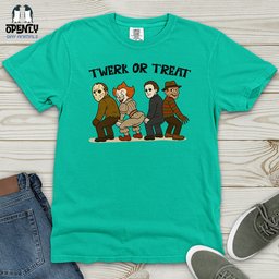 Twerk Or Treat Heavy Cotton Comfort Colors Tee Gift For Animal Lover