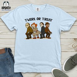 Twerk Or Treat Heavy Cotton Comfort Colors Tee Gift For Animal Lover