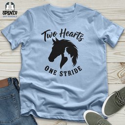 Two Hearts One Stride Unisex T Shirt Gift For Animal Lover