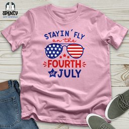 Stayin Fly On The Fourth Of July Unisex T Shirt Gift For Animal Lover