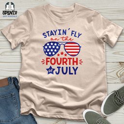 Stayin Fly On The Fourth Of July Unisex T Shirt Gift For Animal Lover