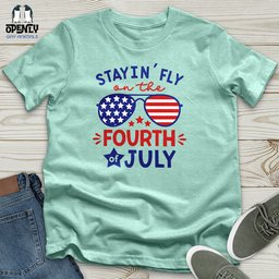 Stayin Fly On The Fourth Of July Unisex T Shirt Gift For Animal Lover