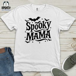 Spooky Mama Heavy Cotton Comfort Colors Tee Gift For Mom