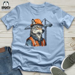 Wolf Construction Chief Unisex T Shirt Gift For Animal Lover