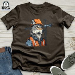 Wolf Construction Chief Unisex T Shirt Gift For Animal Lover