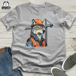 Wolf Construction Chief Unisex T Shirt Gift For Animal Lover