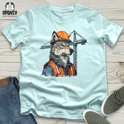 Wolf Construction Chief Unisex T Shirt Gift For Animal Lover