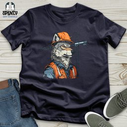 Wolf Construction Chief Unisex T Shirt Gift For Animal Lover