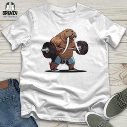 Walrus Weightlifting Champion Softstyle Tee Gift For Animal Lover