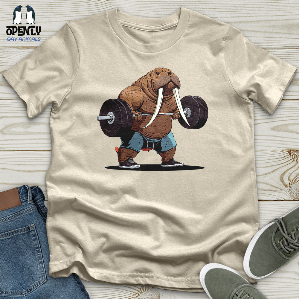 Walrus Weightlifting Champion Softstyle Tee Gift For Animal Lover