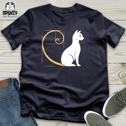 Spiral Cat Unisex T Shirt Gift For Cat Lover