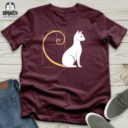Spiral Cat Unisex T Shirt Gift For Cat Lover