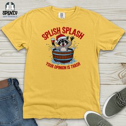 Splish Splash Heavy Cotton Comfort Colors Tee Gift For Animal Lover