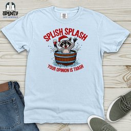 Splish Splash Heavy Cotton Comfort Colors Tee Gift For Animal Lover