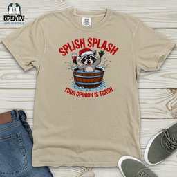 Splish Splash Heavy Cotton Comfort Colors Tee Gift For Animal Lover