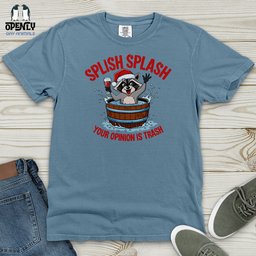 Splish Splash Heavy Cotton Comfort Colors Tee Gift For Animal Lover