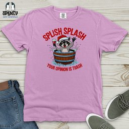 Splish Splash Heavy Cotton Comfort Colors Tee Gift For Animal Lover