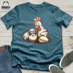 Surprised Chicken Unisex T Shirt Gift For Animal Lover