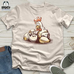 Surprised Chicken Unisex T Shirt Gift For Animal Lover