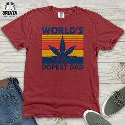 Worlds Dopest Dad Heavy Cotton Comfort Colors Tee Gift For Dad