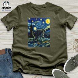 Starry Night Jimothy Unisex T Shirt Gift For Animal Lover