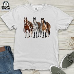 Western Horses Heavy Cotton Comfort Colors Tee Gift For Horse Lover