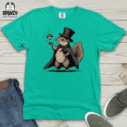 Squirrel Magician Show Heavy Cotton Comfort Colors Tee Gift For Animal Lover
