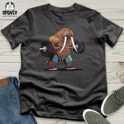Walrus Weightlifting Champion Unisex T Shirt Gift For Animal Lover