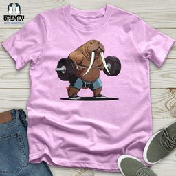 Walrus Weightlifting Champion Unisex T Shirt Gift For Animal Lover