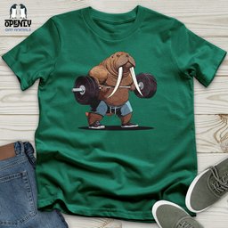 Walrus Weightlifting Champion Unisex T Shirt Gift For Animal Lover