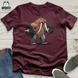 Walrus Weightlifting Champion Unisex T Shirt Gift For Animal Lover