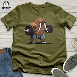 Walrus Weightlifting Champion Unisex T Shirt Gift For Animal Lover