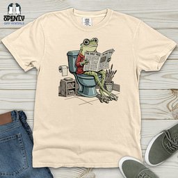 The Daily Frog Heavy Cotton Comfort Colors Tee Gift For Frog Lover