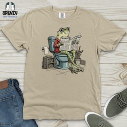 The Daily Frog Heavy Cotton Comfort Colors Tee Gift For Frog Lover