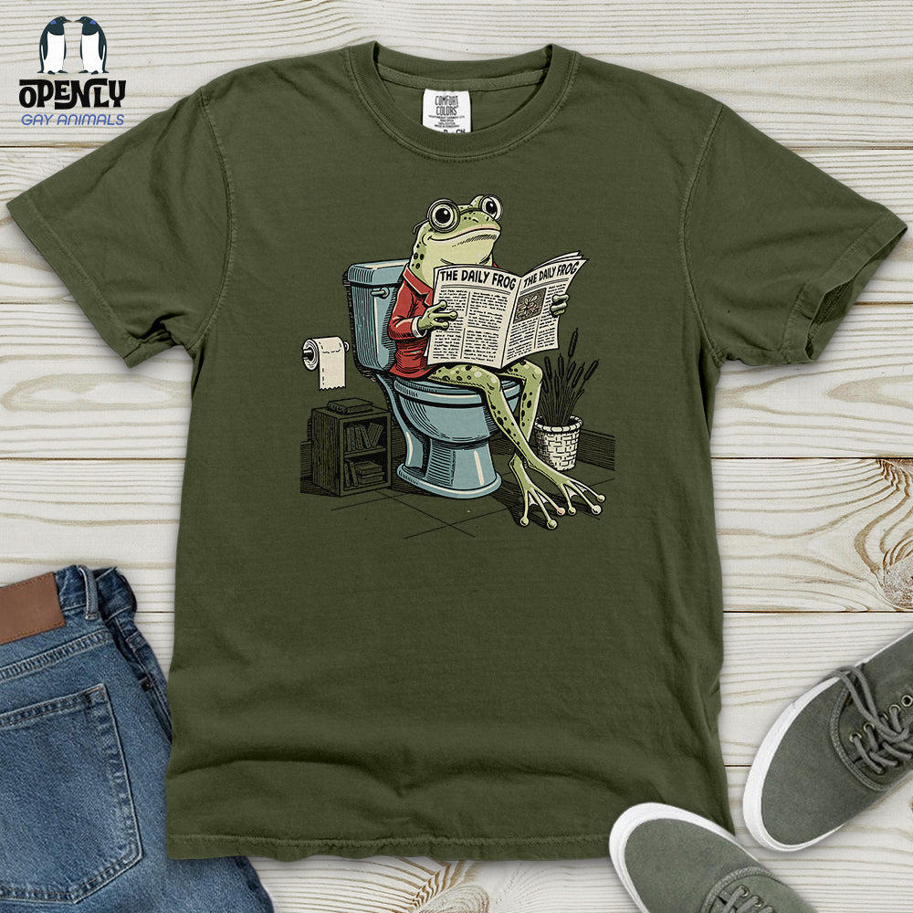 The Daily Frog Heavy Cotton Comfort Colors Tee Gift For Frog Lover