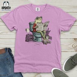 The Daily Frog Heavy Cotton Comfort Colors Tee Gift For Frog Lover