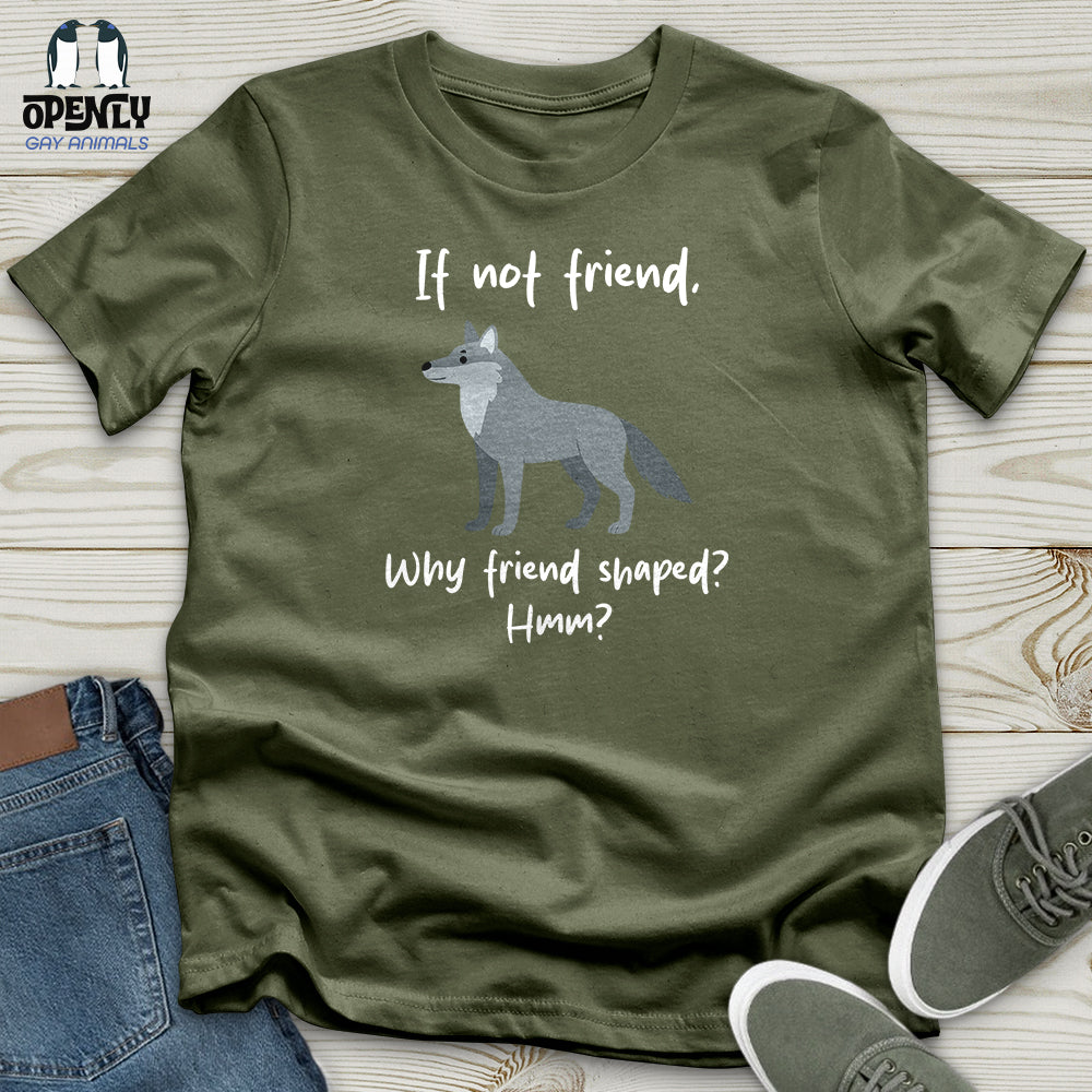 Wolf Friend Shaped Softstyle Tee Gift For Animal Lover