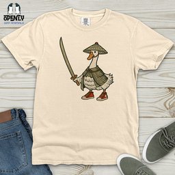 Samurai Goose Heavy Cotton Comfort Colors Tee Gift For Animal Lover