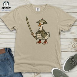Samurai Goose Heavy Cotton Comfort Colors Tee Gift For Animal Lover