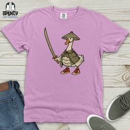 Samurai Goose Heavy Cotton Comfort Colors Tee Gift For Animal Lover