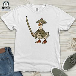 Samurai Goose Heavy Cotton Comfort Colors Tee Gift For Animal Lover