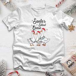 Santas Silliest Goose Unisex T Shirt Gift For Animal Lover